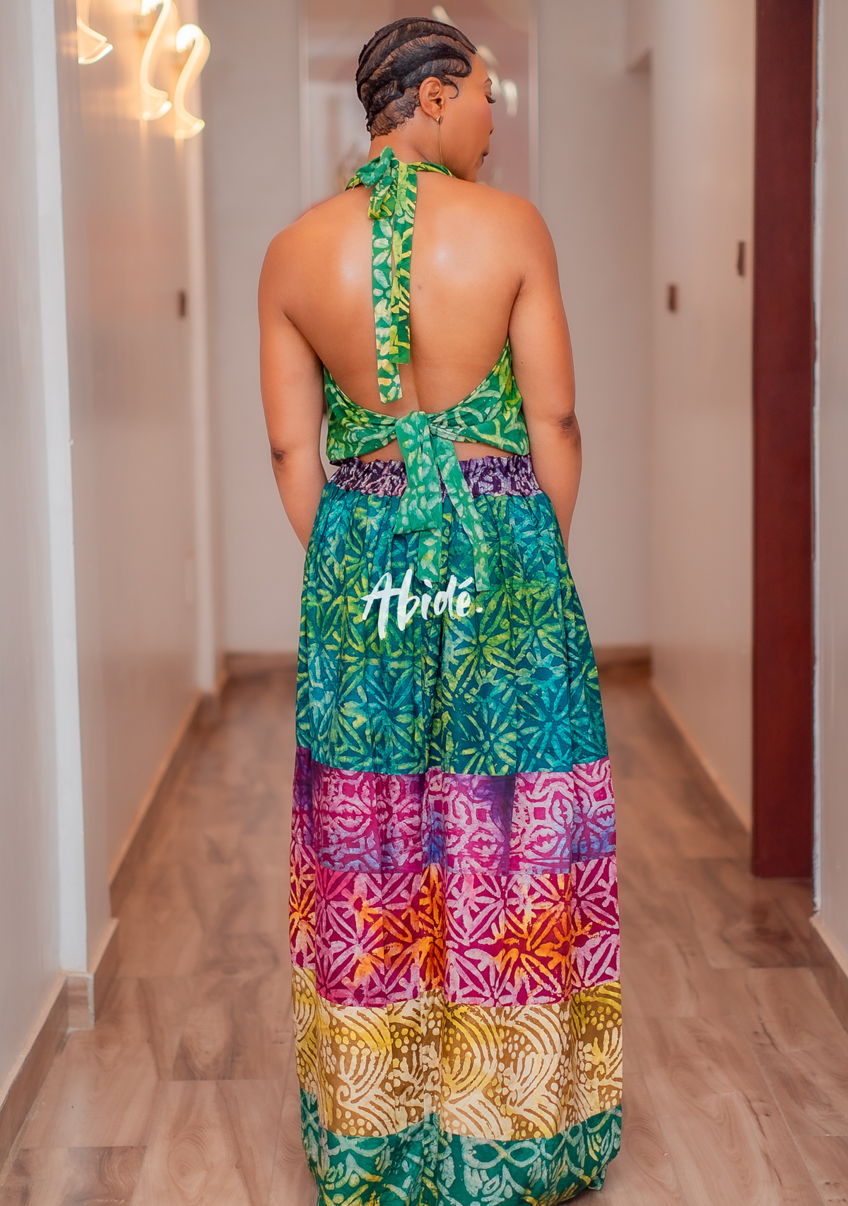 Robe multicolore