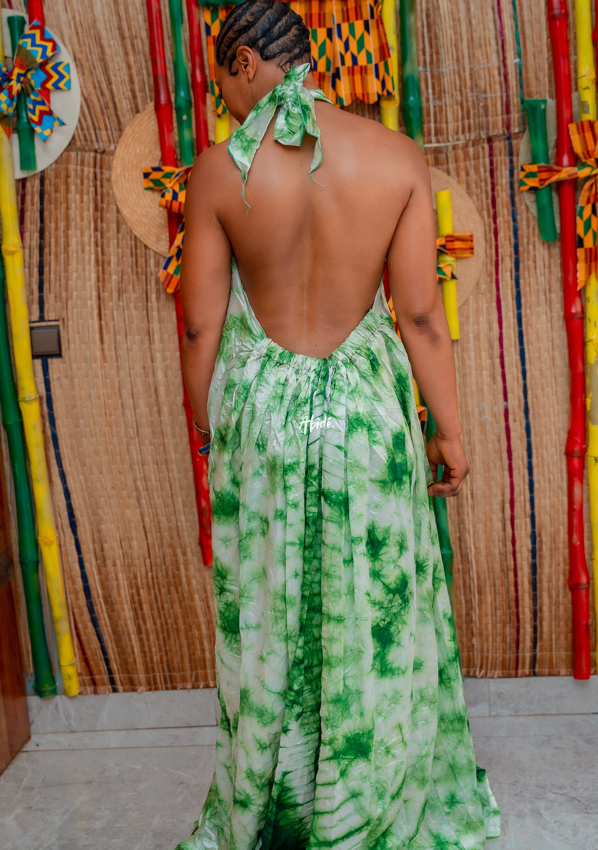robe dos nu verte