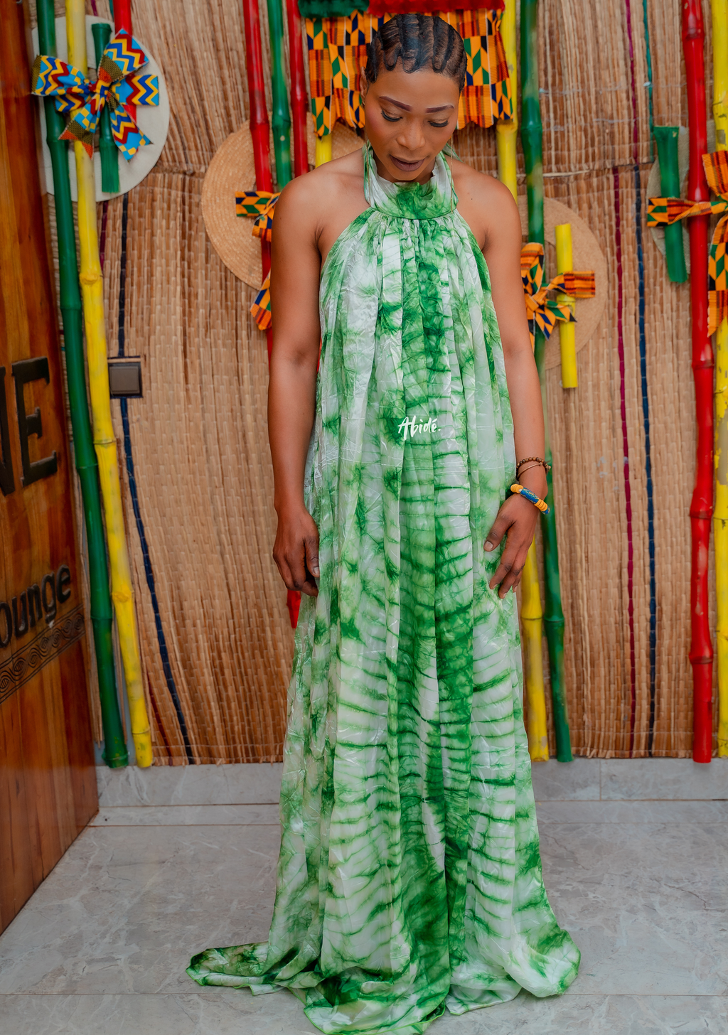 robe dos nu verte