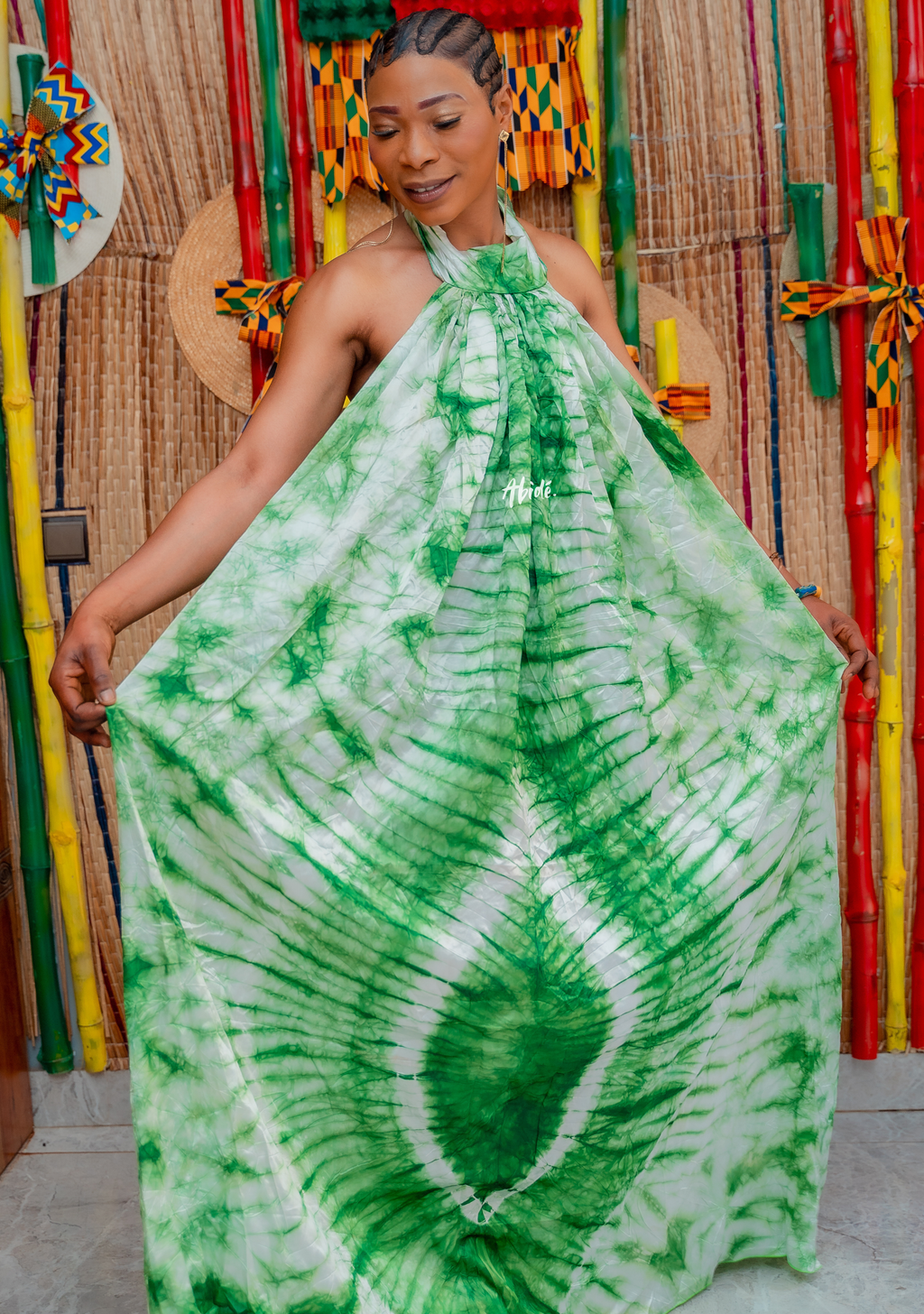 robe dos nu verte