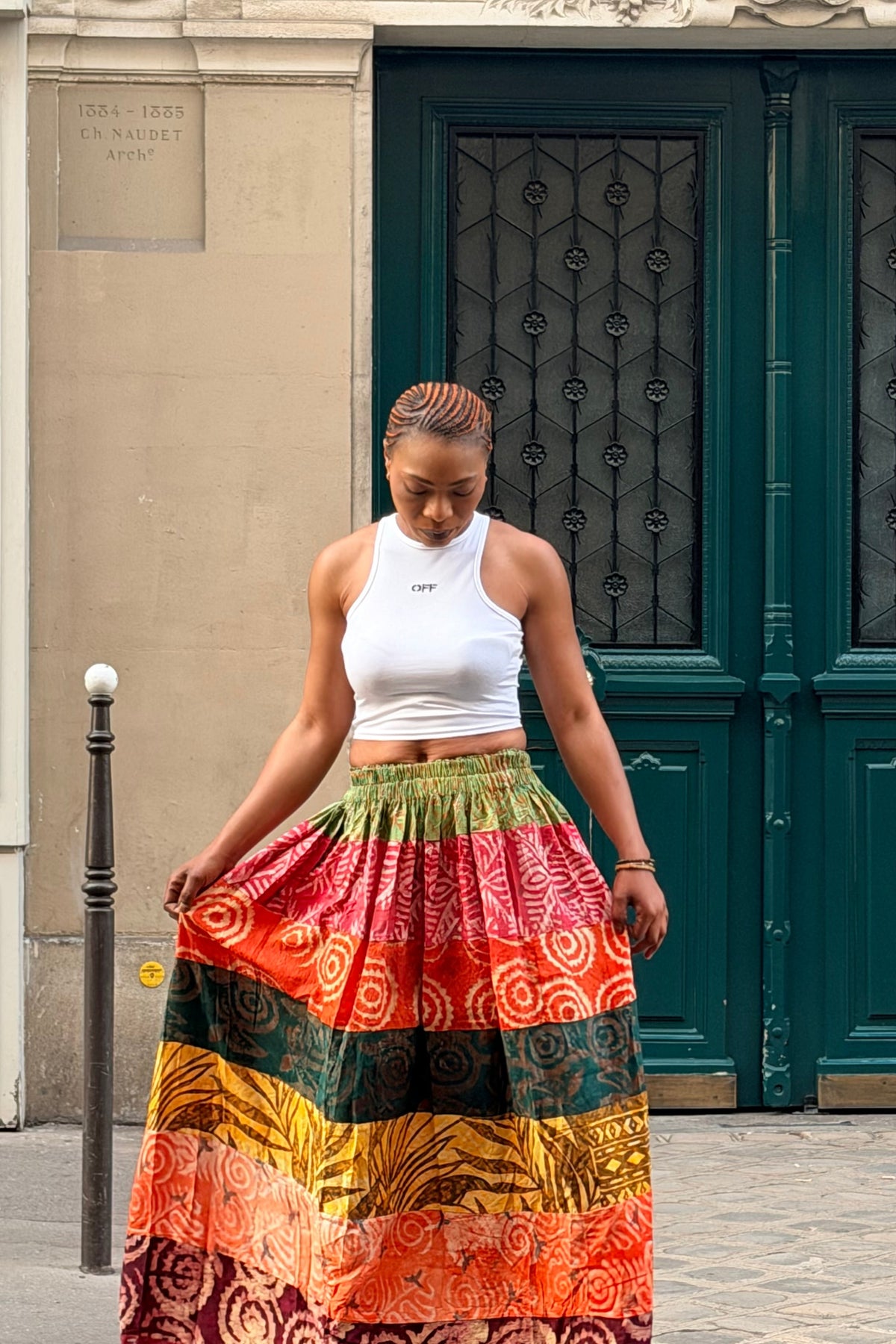Jupe multicolore